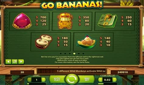 Ігровий автомат Go Bananas  грайте безкоштовно в Ігровому клубі.